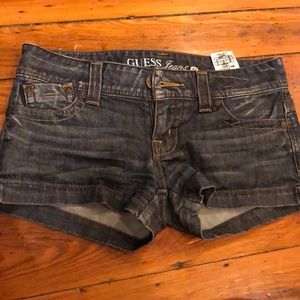 Guess jean shorts low rise